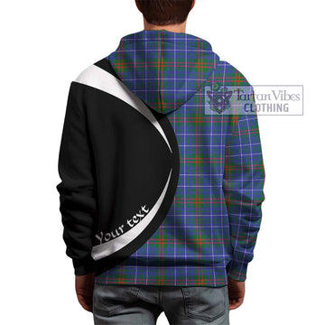 Edmonstone Tartan Hoodie with Family Crest Circle Style - Tartan Vibes Clothing