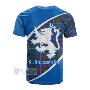 Edmonstone Family Crest Tartan Cotton T-shirt Celebrate Saint Andrew's Day in Style Men's Shirt - Tartan Vibes Clothing