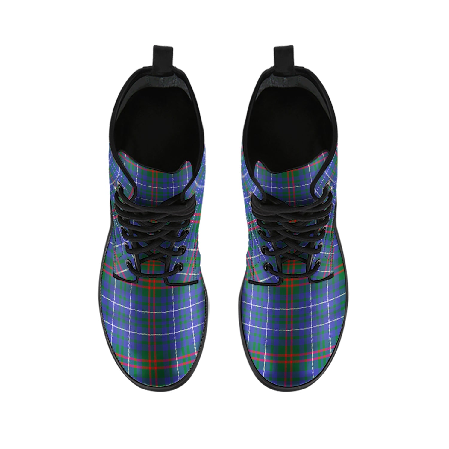 Edmonstone Tartan Leather Boots - Tartan Vibes Clothing