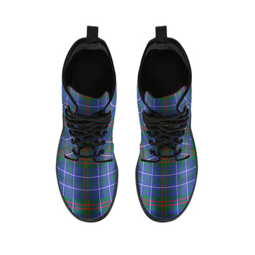 Edmonstone Tartan Leather Boots - Tartan Vibes Clothing