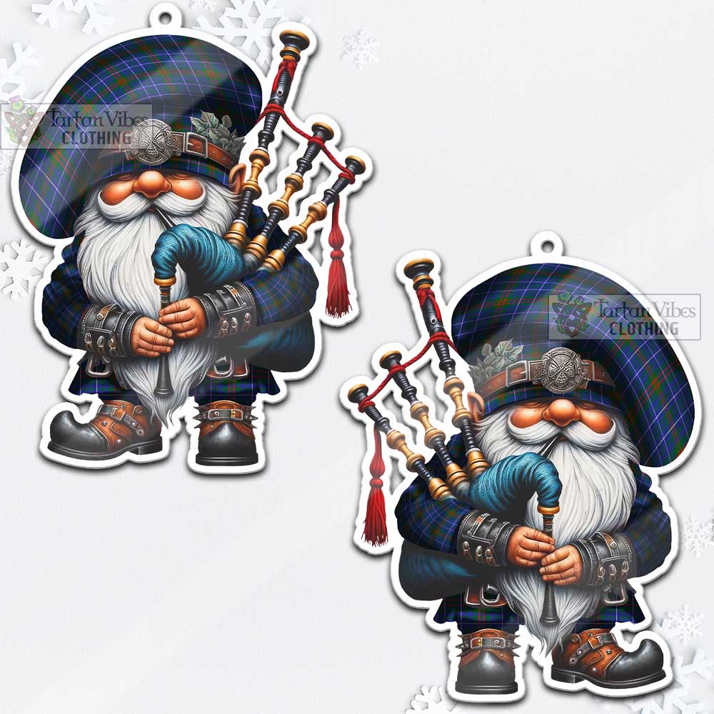 Edmonstone Tartan Bagpiper Gnome Christmas Ornament - Tartan Vibes Clothing