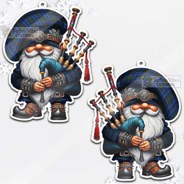 Edmonstone Tartan Bagpiper Gnome Christmas Ornament - Tartan Vibes Clothing