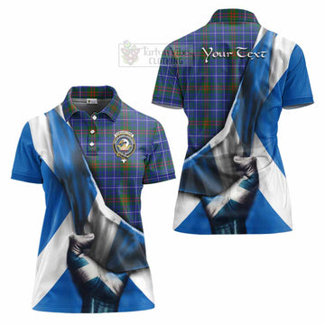 Edmonstone Tartan Women's Polo Shirt with Family Crest Scotland Patriotic Style - Tartan Vibes Clothing