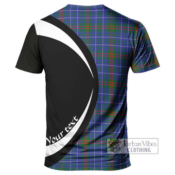 Edmonstone Tartan T-Shirt with Family Crest Circle Style - Tartan Vibes Clothing