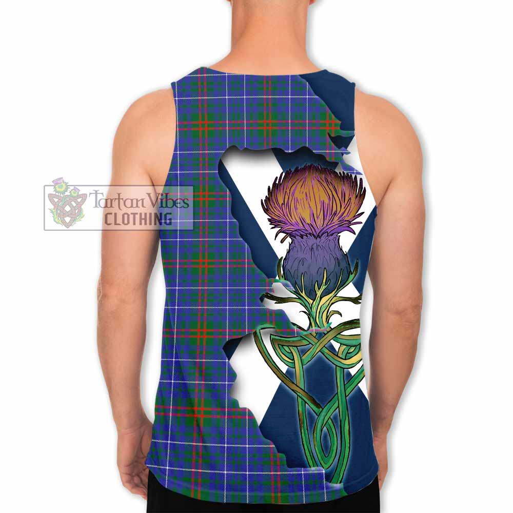 Edmonstone Tartan Family Crest Men's Tank Top Scottish Thistle Celtic Inspired - Tartan Vibes Clothing