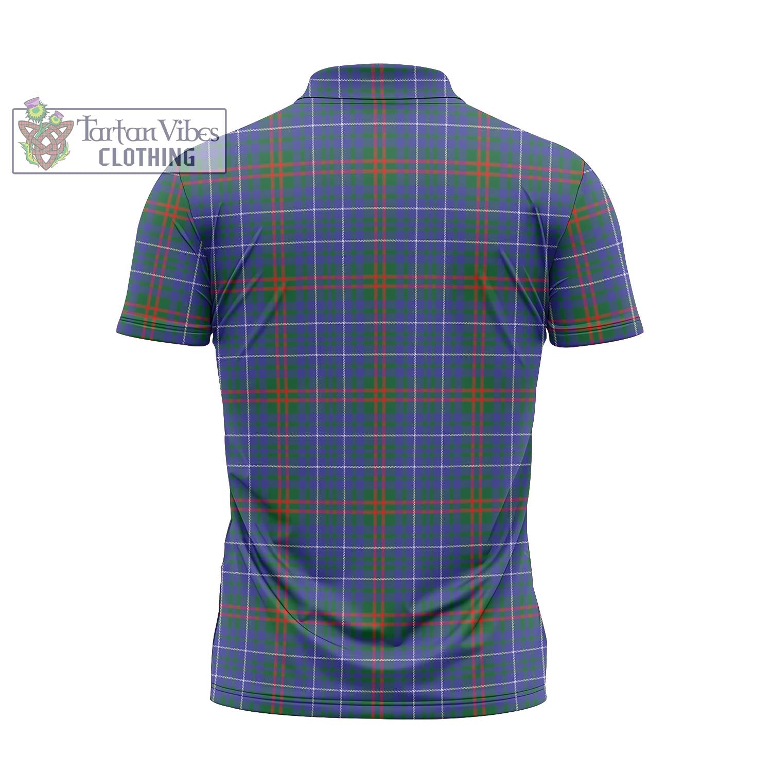 Tartan Vibes Clothing Edmonstone Tartan Zipper Polo Shirt with Family Crest