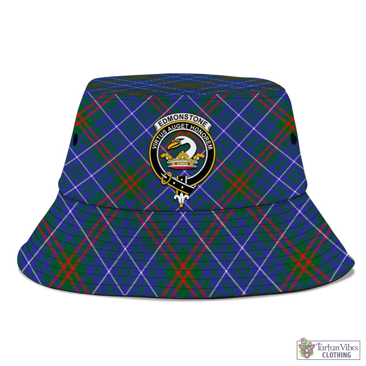 Edmonstone Tartan Bucket Hat with Family Crest - Tartan Vibes Clothing