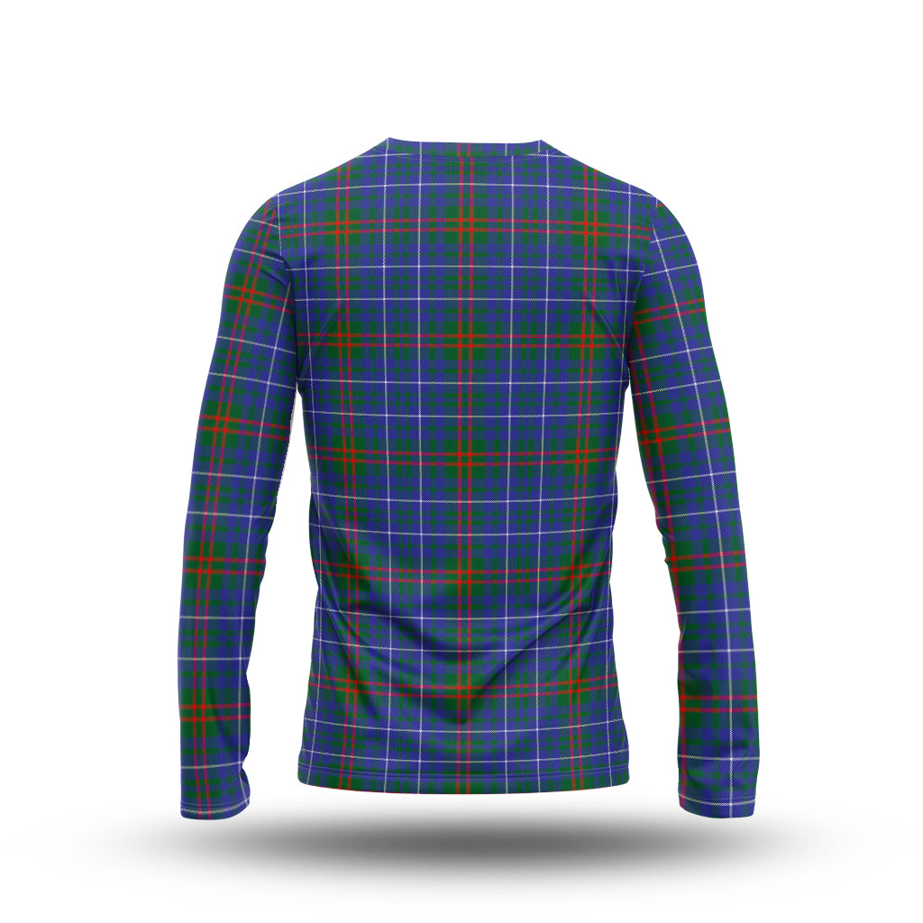 Edmonstone Tartan Long Sleeve T-Shirt with Family Crest - Tartan Vibes Clothing