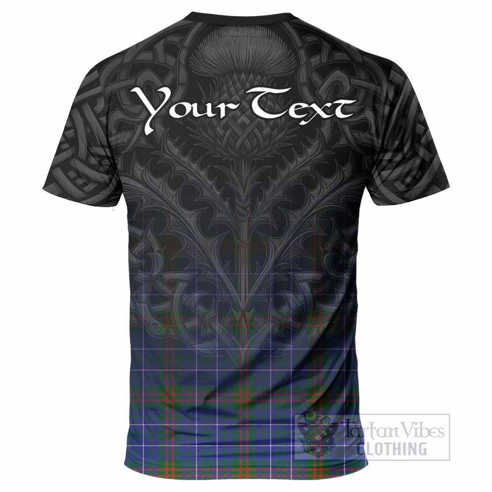 Edmonstone Tartan T-Shirt with Family Crest Celtic Thistle Vibes - Tartan Vibes Clothing