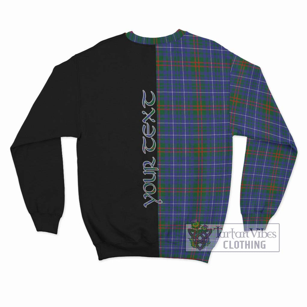 Edmonstone Tartan Sweatshirt with Family Crest and Half Of Me Style - Tartan Vibes Clothing