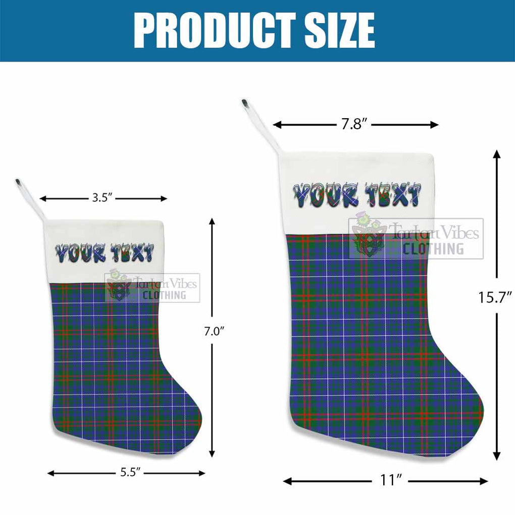Edmonstone Tartan Christmas Stocking with Personalized Text - Tartan Vibes Clothing
