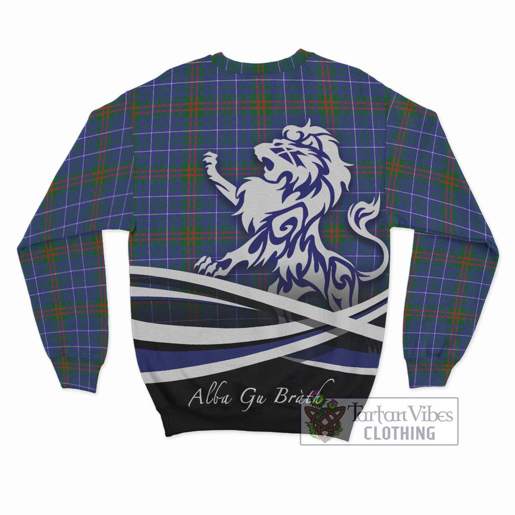 Edmonstone Tartan Sweatshirt with Alba Gu Brath Regal Lion Emblem - Tartan Vibes Clothing