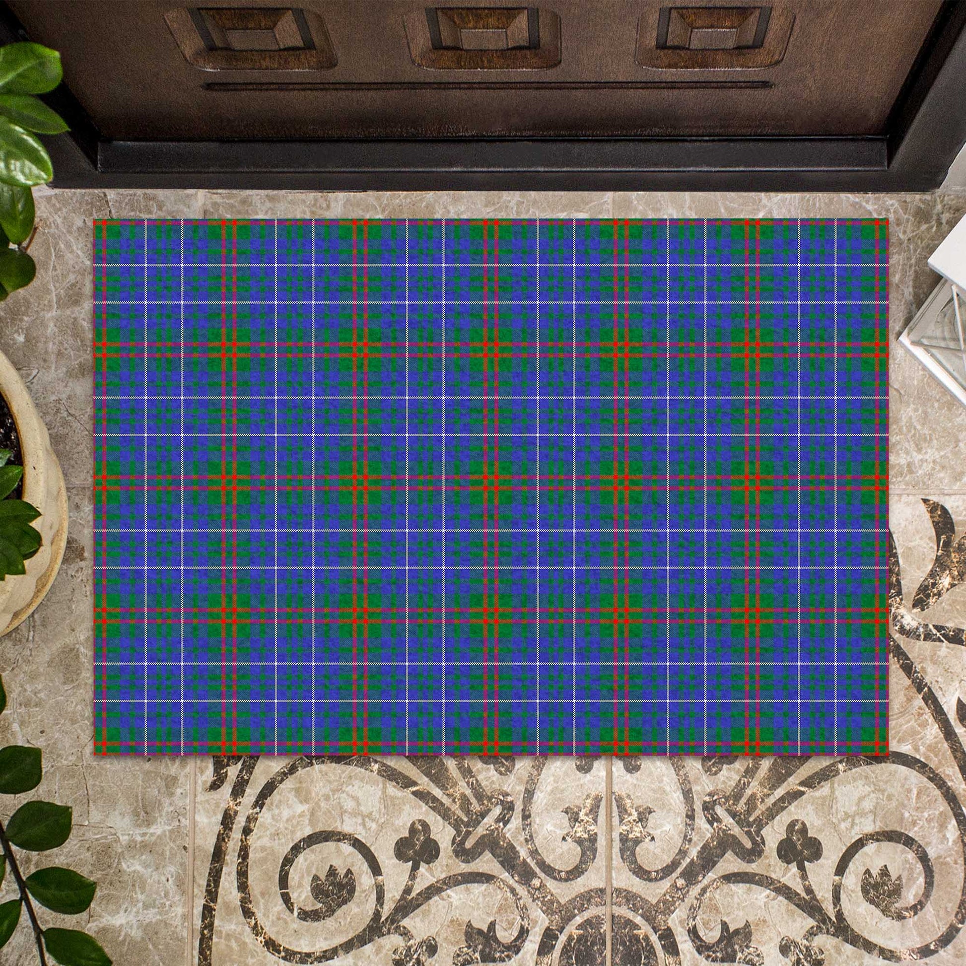 Edmonstone Tartan Rubber Doormat - Tartan Vibes Clothing