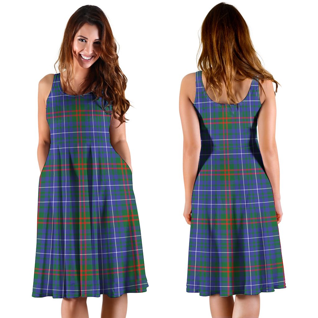 Edmonstone Tartan Sleeveless Midi Womens Dress - Tartan Vibes Clothing