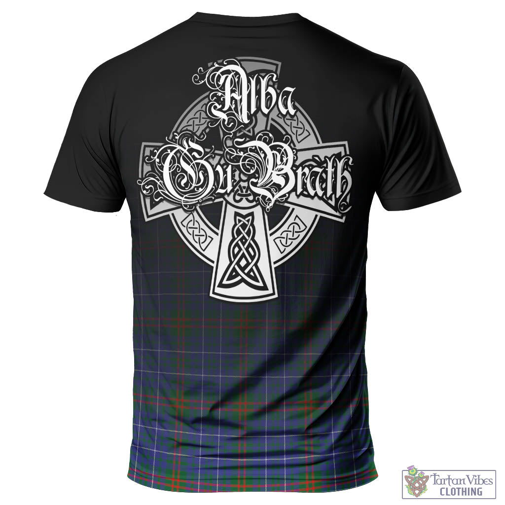 Edmonstone Tartan T-Shirt Featuring Alba Gu Brath Family Crest Celtic Inspired - Tartan Vibes Clothing