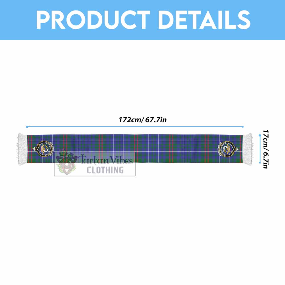 Edmonstone Tartan Ruffneck Scarf with Family Crest - Tartan Vibes Clothing