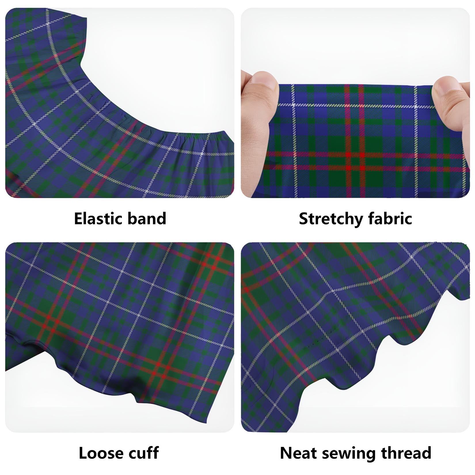 Edmonstone Tartan Off Shoulder Long Dress - Tartan Vibes Clothing