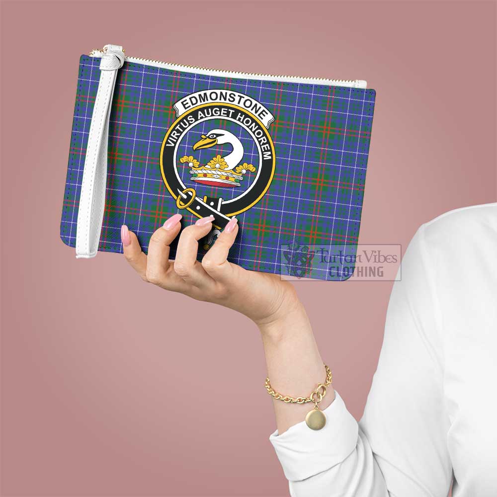 Tartan Vibes Clothing Edmonstone Family Crest Tartan Clutch Bag
