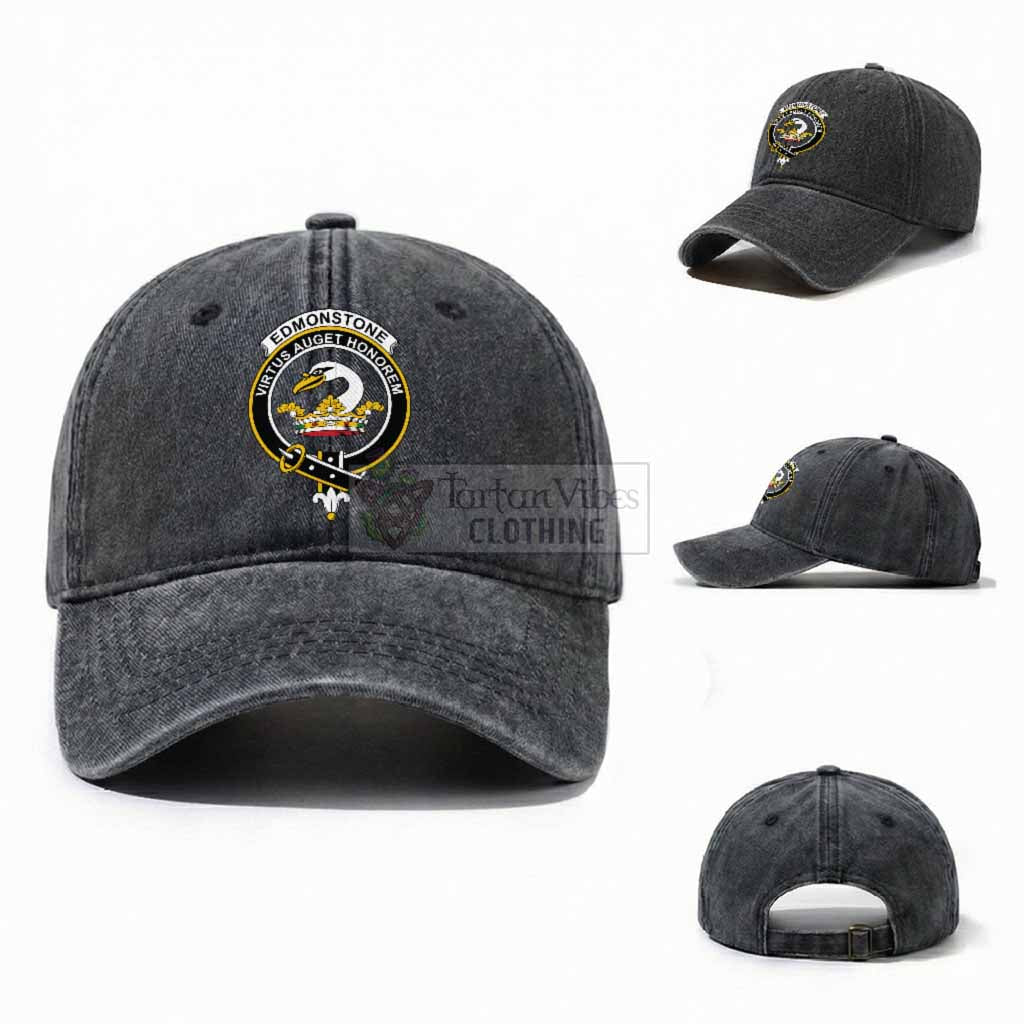 Edmonstone Scottish Clan Crest Washed Baseball Cap