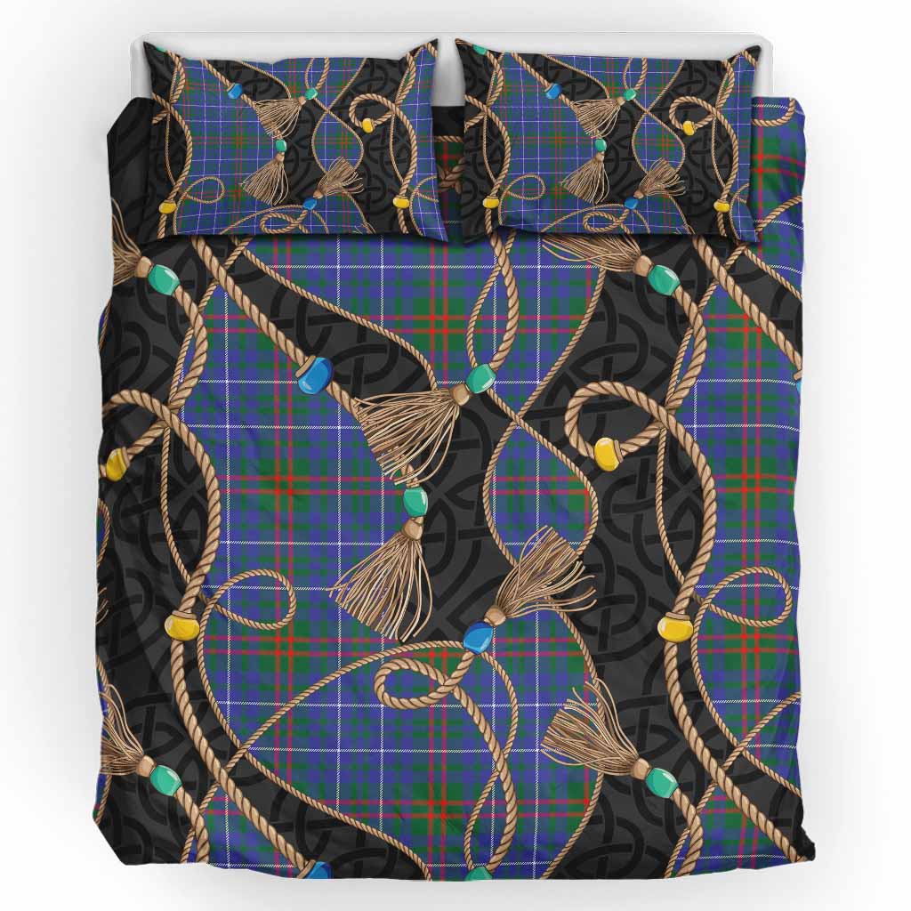 Edmonstone Scottish Tartan Twisted Ropes Stylized Bedding Set UK Bedding Set UK King 91*87 inch - Tartan Vibes Clothing