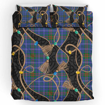 Edmonstone Scottish Tartan Twisted Ropes Stylized Bedding Set UK Bedding Set UK King 91*87 inch - Tartan Vibes Clothing