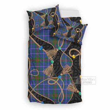 Edmonstone Scottish Tartan Twisted Ropes Stylized Bedding Set UK Bedding Set UK Double 79*79 inch - Tartan Vibes Clothing