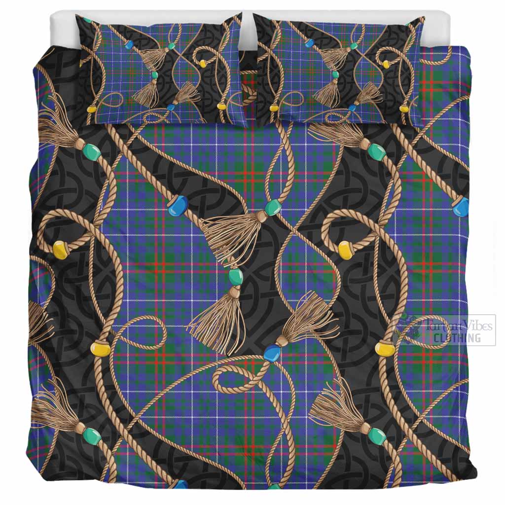 Edmonstone Scottish Tartan Twisted Ropes Stylized Bedding Set UK Bedding Set UK Super King 104*94 inch - Tartan Vibes Clothing