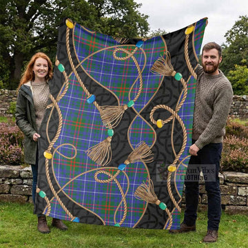 Edmonstone Scottish Tartan Twisted Ropes Stylized Blanket - Tartan Vibes Clothing