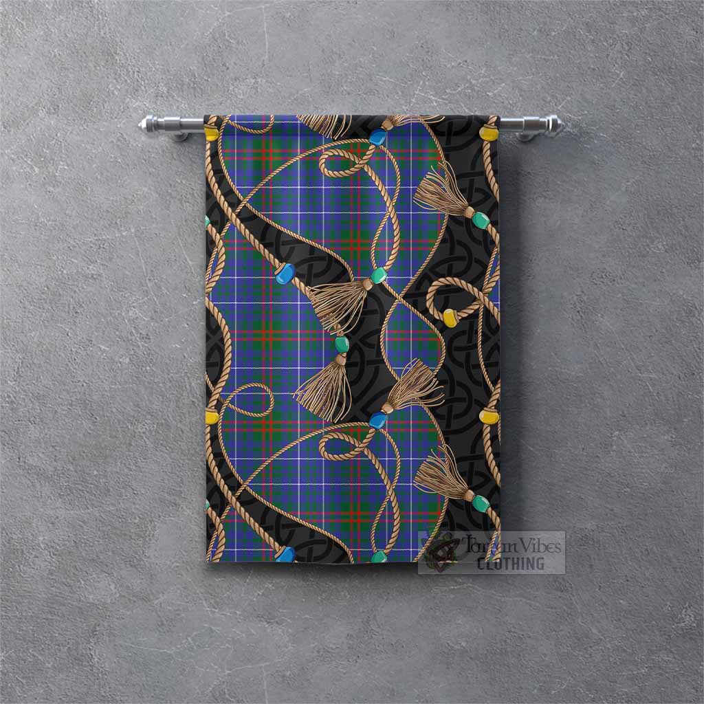 Edmonstone Scottish Tartan Twisted Ropes Stylized Gonfalon Rectangle - Tartan Vibes Clothing
