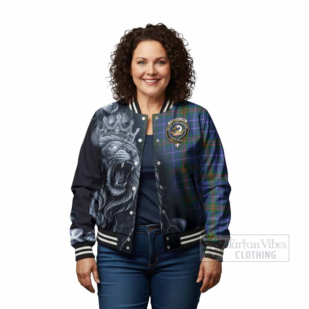 Edmonstone Tartan Baseball Jacket Roaring Lion Heritage