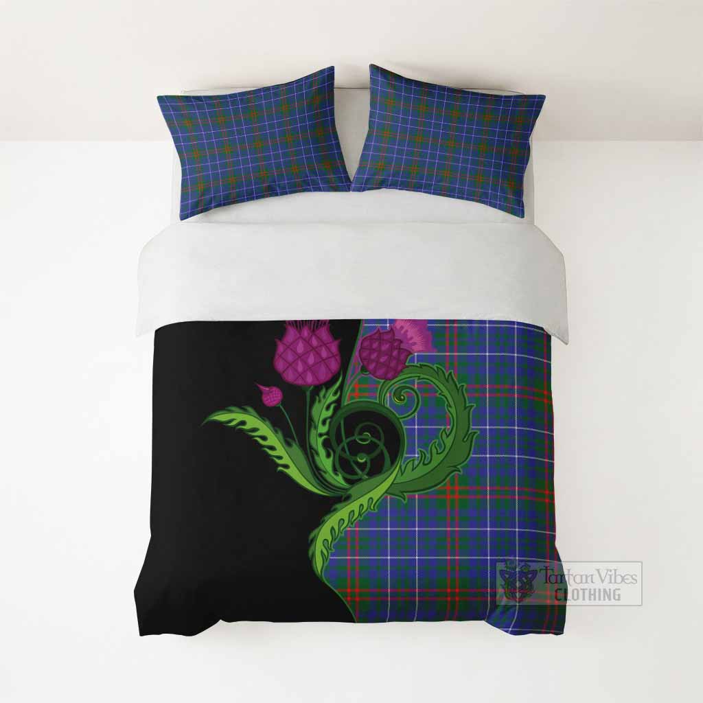 Edmonstone Tartan Bedding Set Traditional Scottish Thistle - Tartan Vibes Clothing