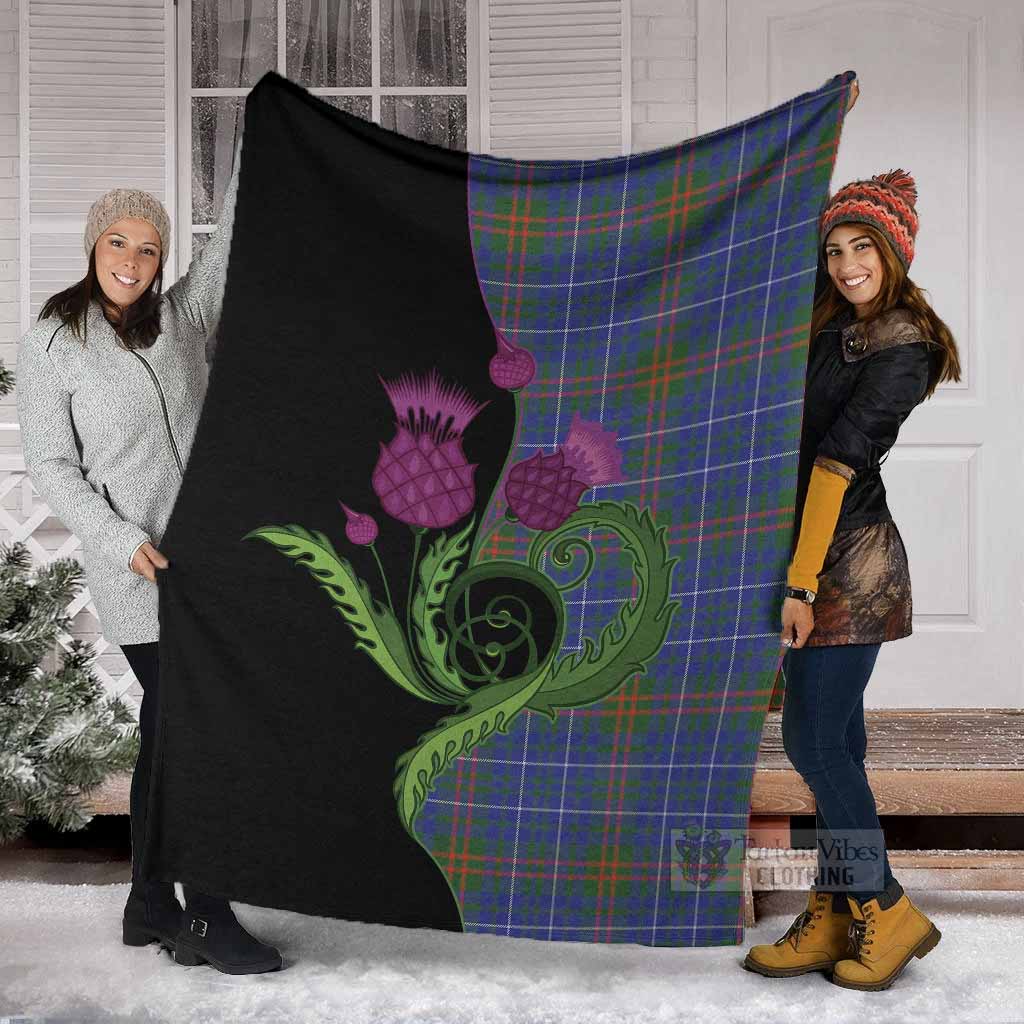 Edmonstone Tartan Blanket Traditional Scottish Thistle - Tartan Vibes Clothing