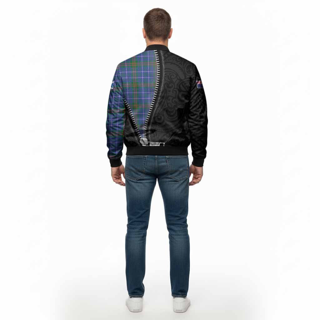 Edmonstone Tartan Bomber Jacket New Zealand Pattern Unique Zipper Stylized