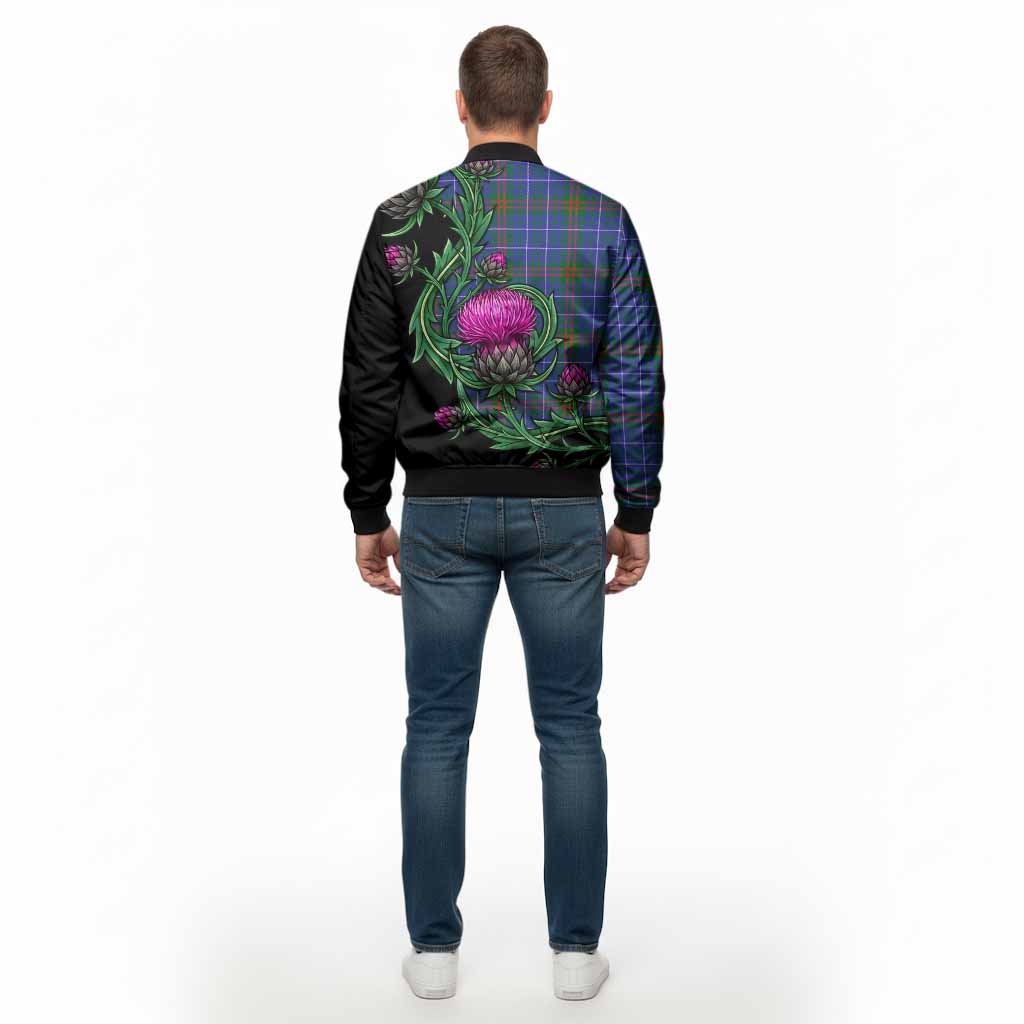Edmonstone Tartan Bomber Jacket Resilient Scottish Thistle - Tartan Vibes Clothing
