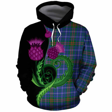 Edmonstone Tartan Cotton Hoodie Traditional Scottish Thistle