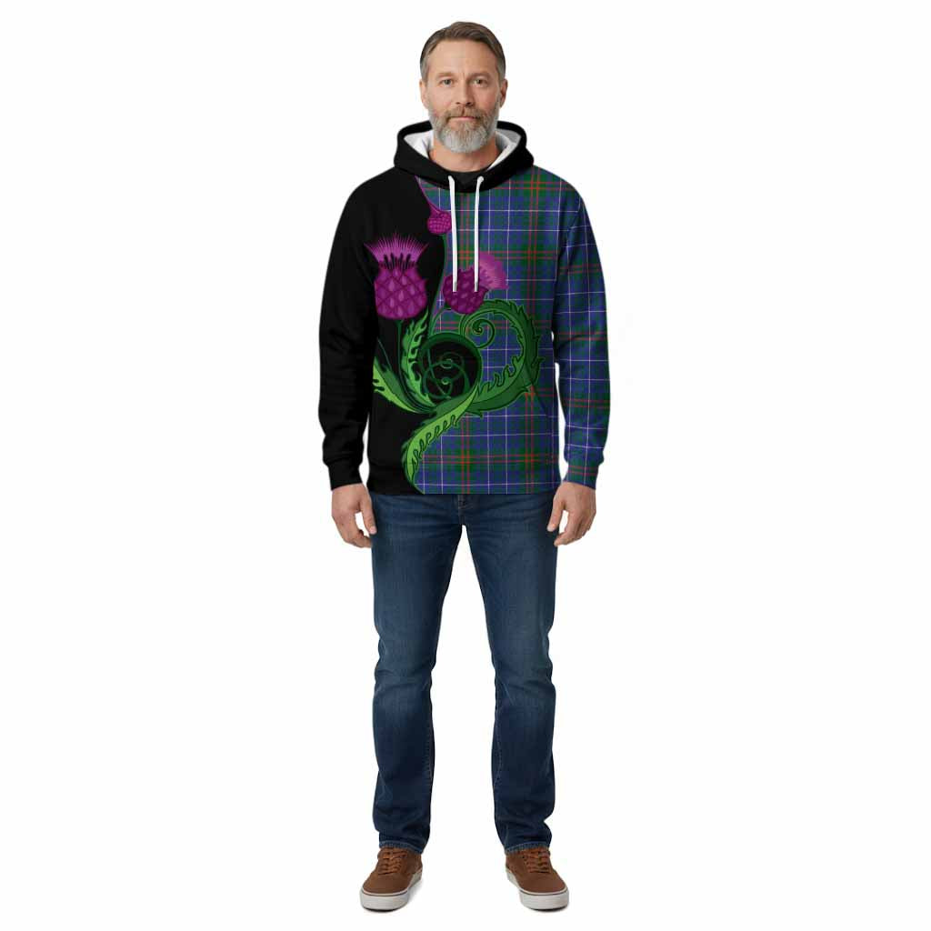 Edmonstone Tartan Cotton Hoodie Traditional Scottish Thistle