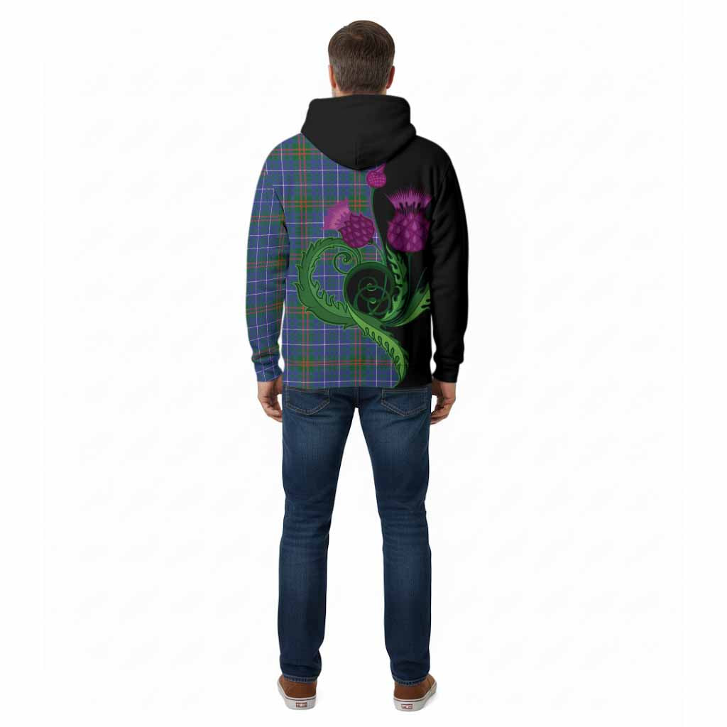 Edmonstone Tartan Cotton Hoodie Traditional Scottish Thistle