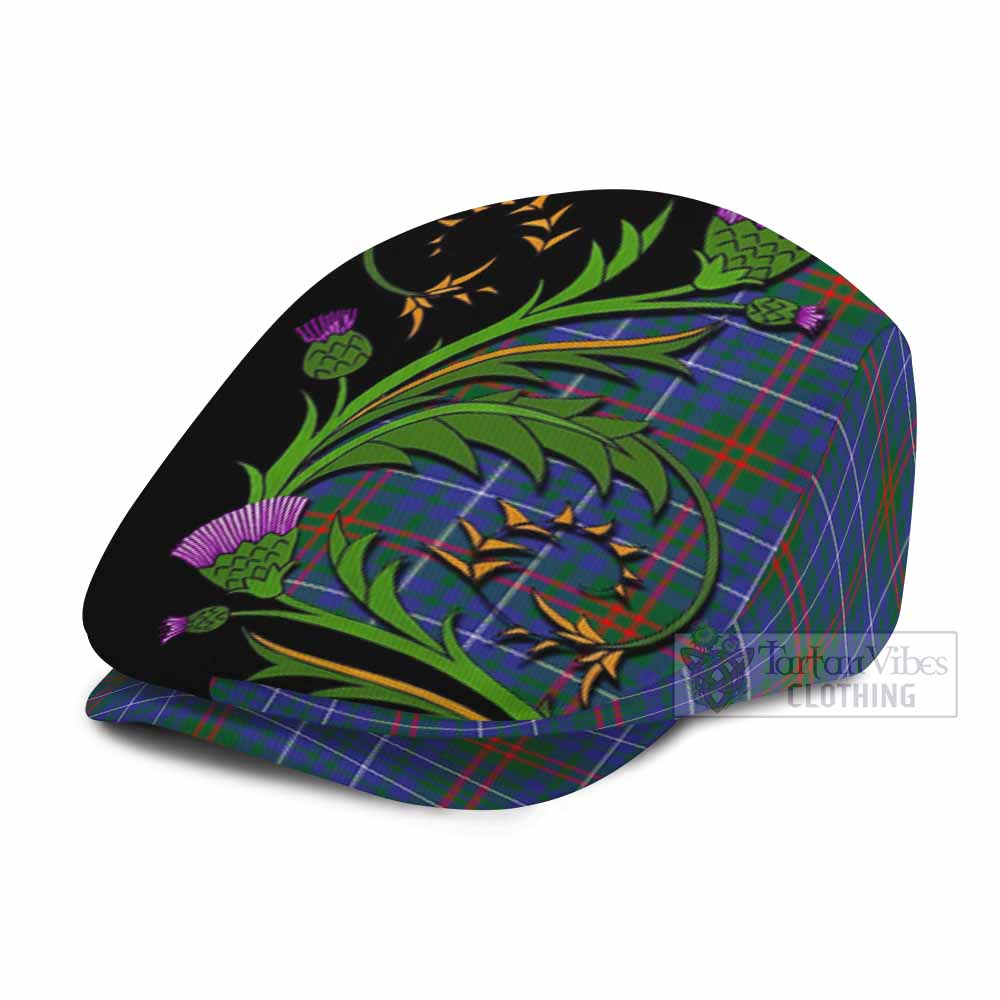 Edmonstone Tartan Flat Cap, Jeff Cap Scottish Thistle Pride Heritage Art - Tartan Vibes Clothing