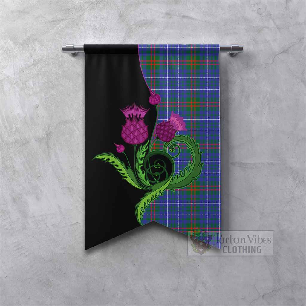 Edmonstone Tartan Gonfalon Traditional Scottish Thistle Fishtail - Tartan Vibes Clothing