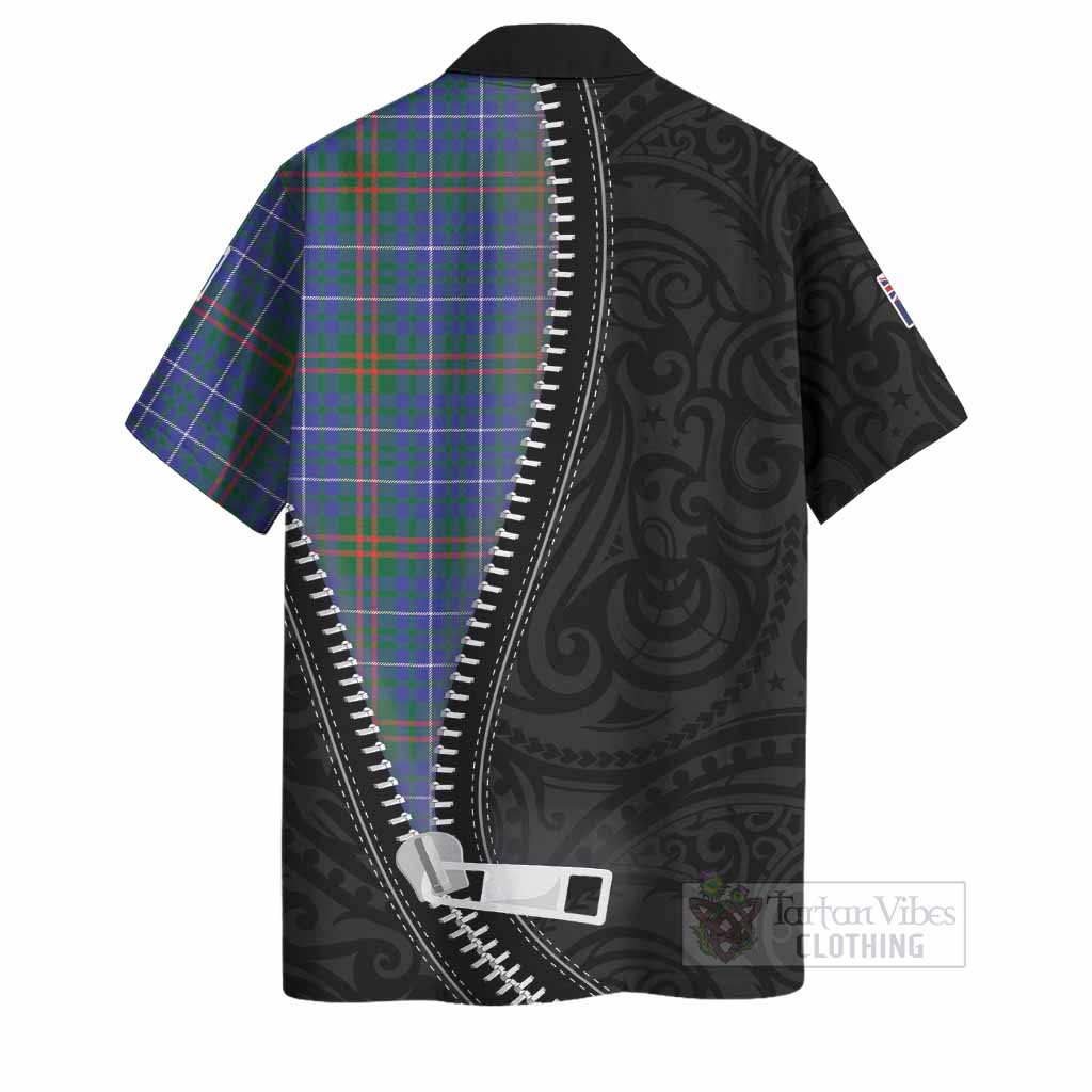 Edmonstone Tartan Hawaiian Shirt New Zealand Pattern Unique Zipper Stylized