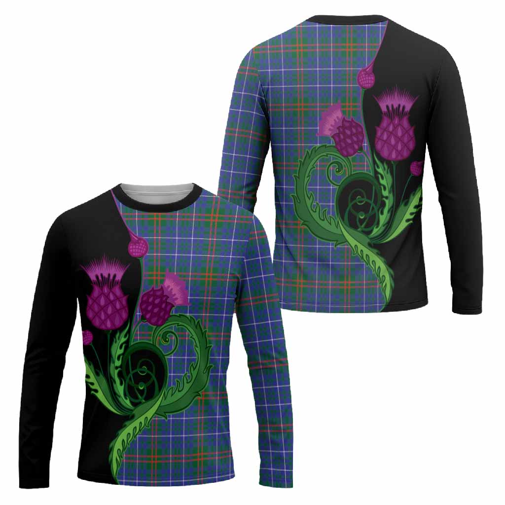 Edmonstone Tartan Long Sleeve T-Shirt Traditional Scottish Thistle