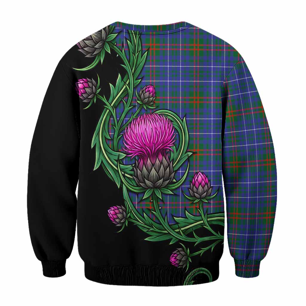 Edmonstone Tartan Sweatshirt Resilient Scottish Thistle - Tartan Vibes Clothing