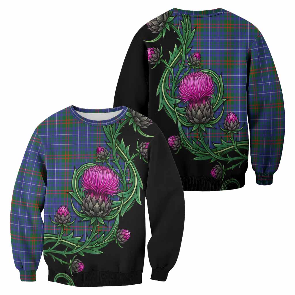 Edmonstone Tartan Sweatshirt Resilient Scottish Thistle - Tartan Vibes Clothing