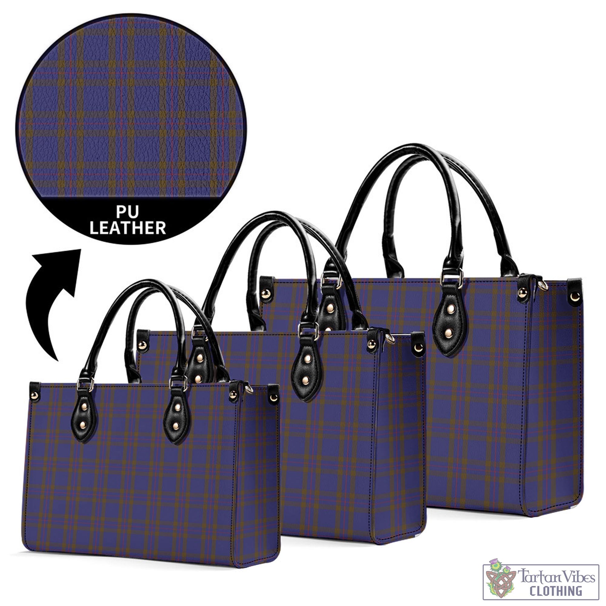 Tartan Vibes Clothing Elliot Tartan Luxury Leather Handbags