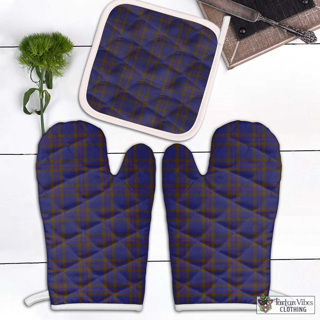 Elliot Tartan Combo Oven Mitt & Pot-Holder Combo 1 Oven Mitt & 1 Pot-Holder White - Tartan Vibes Clothing
