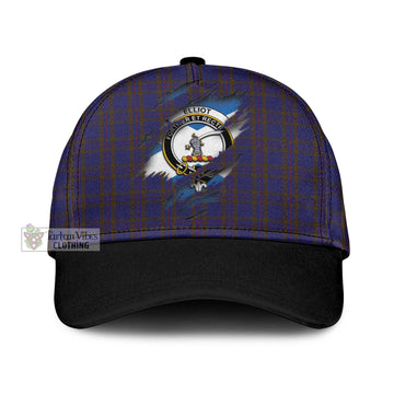 Elliot Tartan Classic Cap with Family Crest In Me Style