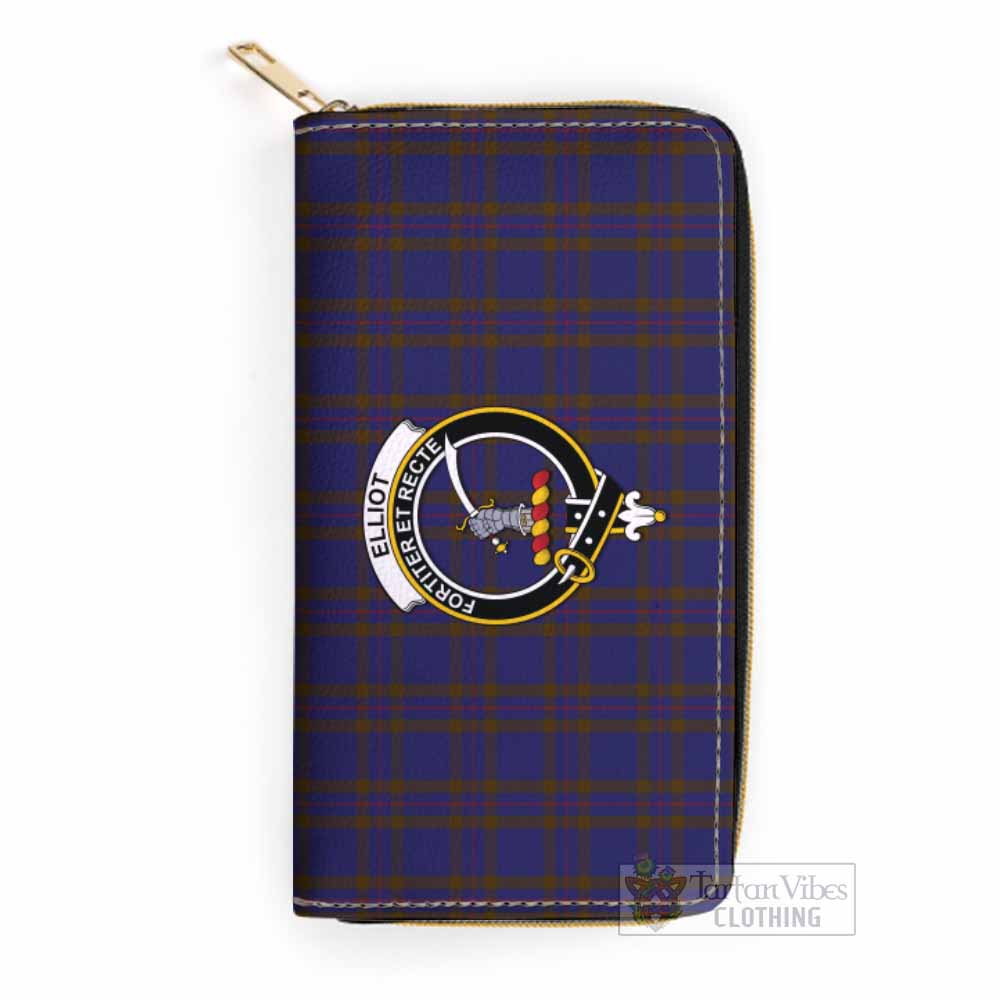 Tartan Vibes Clothing Elliot Tartan Women's Leather Wallet with Family Crest