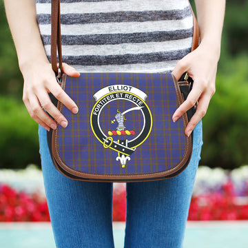 Elliot Tartan Saddle Bag with Family Crest