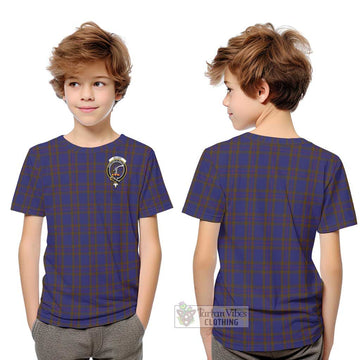 Elliot Tartan Kid T-Shirt with Family Crest Youth XL Size14 - Tartanvibesclothing Shop