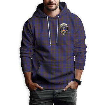 Elliot Tartan Hoodie with Family Crest
